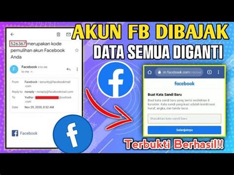 100 Berhasil Cara Mengembalikan Akun Fb Yang Di Bajak Data Semua