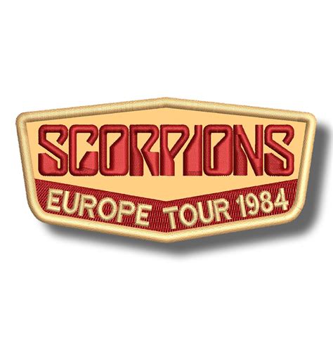 Scorpions Embroidered Patch 10x8 Cm Patch