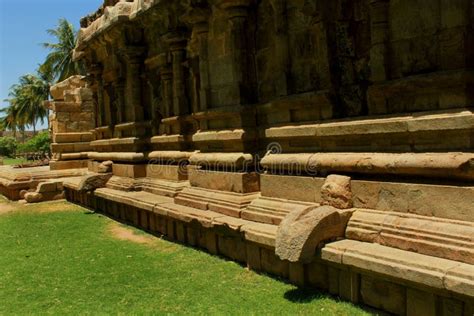 Ancient Ornamental Dravidian Styled Wall with Sculptures in the ...