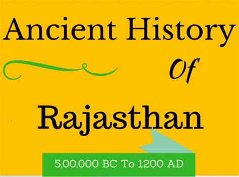 Ancient History of Rajasthan: PDF | RajRAS - Rajasthan RAS