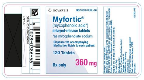 Myfortic Package Insert Prescribing Information