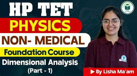 Hp Tet Non Medical Physics Dimensional Analysis Hp Tet