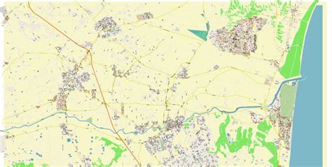 Quesada Torrevieja Spain Map Vector Exact City Plan High Detailed ...