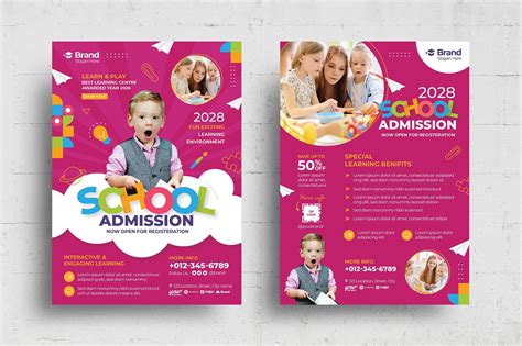 School Education Flyer Template [PSD, AI, Vector] - BrandPacks