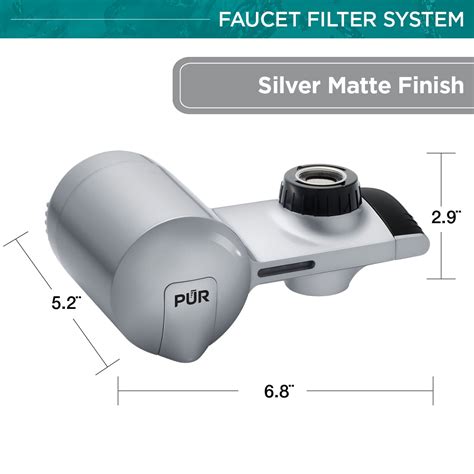 Buy PUR PLUS Faucet Mount Water Filtration System Silver Matte