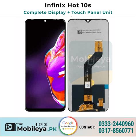Infinix Hot S Display Panel With Fitting Mobileya