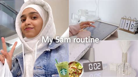 الأستيقاظ في الخامسة صباحا ☀️5am Morning Andnight Routine Youtube