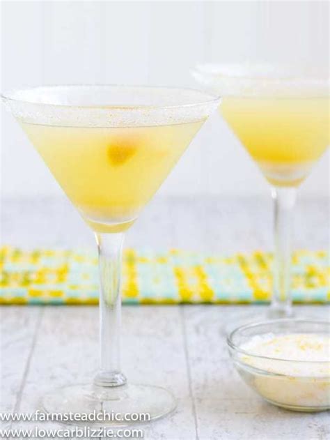 Low Carb Keto Lemon Drop Martini Recipe Keto Cocktails Lemon Drop