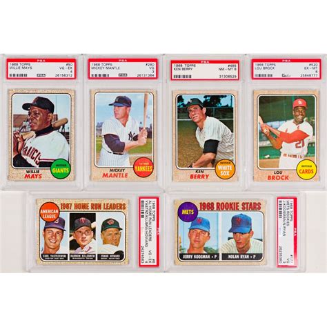 Topps Baseball Psa Assortment Leonard Auction