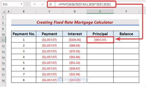 How To Create Fixed Rate Mortgage Calculator In Excel