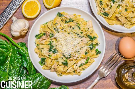 Recette De P Tes Au Poulet Et Aux Pinards Pasta Alla Fiorentina