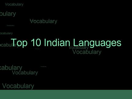 Top 10 Indian Languages