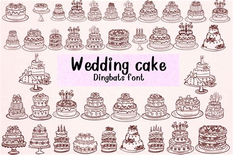 Wedding Cake Font by Nongyao · Creative Fabrica