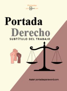 Portadas De Derecho Worddescargar Gratis