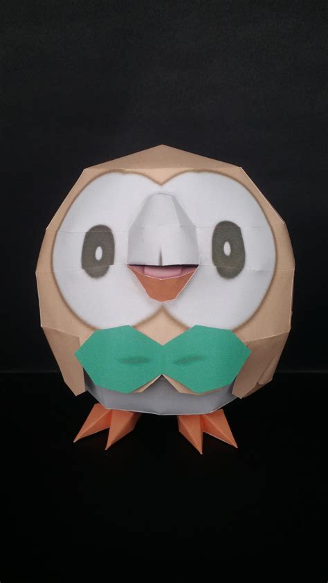 Pokemon Papercraft Rowlet By Guillermomate On Deviantart