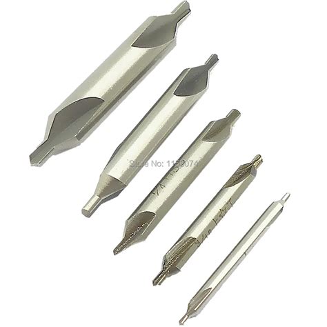 Center Drill Countersink Pilot Bit Set Lathe Mill 5pcs 18 316 14