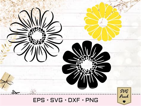 Daisy Flowers Svg Daisy Svg Flowers Svg Sunflower Svg Daisy Decal ...