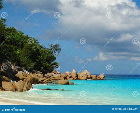 Seychelles Praslin Island Anse Georgette Beach Stock Photo Image Of