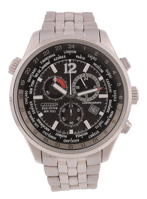 Sold At Auction Citizen Eco Drive Wr100 Ref H500 S055148 Hst