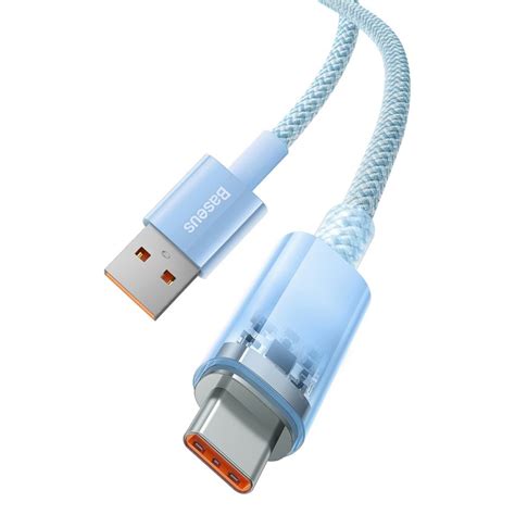 Baseus Usb A Till Usb C Kabel 100w 480mbps 1m Blå