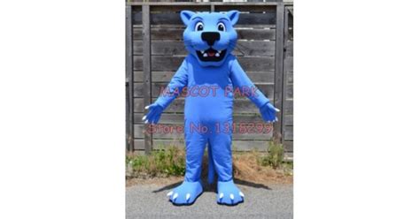 Blue Panther Mascot Costume