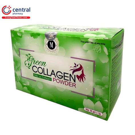 Thuốc Green Collagen Powder hỗ trợ làm đẹp da, cải thiện triệu chứng ...