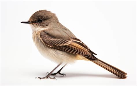 Premium AI Image | Eastern Phoebe Bird Flycatcher Isolated on White ...