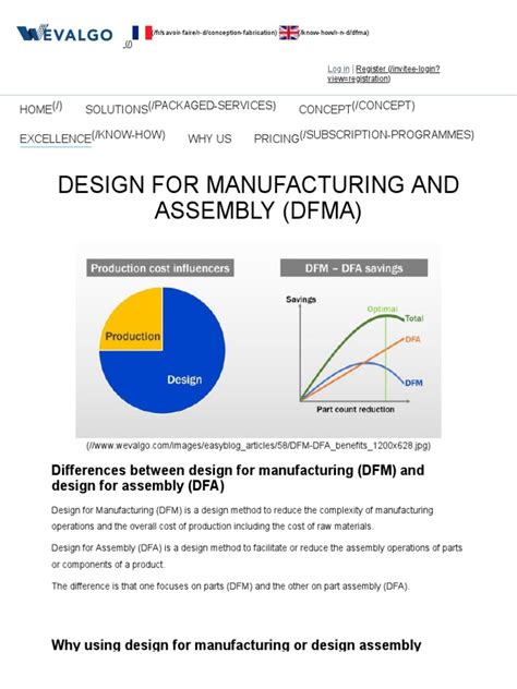 Design For Manufacturing and Assembly (DFMA) | PDF | Modularity | Screw 