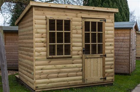 Georgian Pent Garden Shed Timclad York Timber