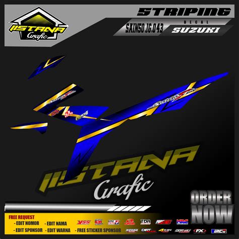 Jual Sticker Striping SATRIA Injeksi F150 Sticker Striping Variasi