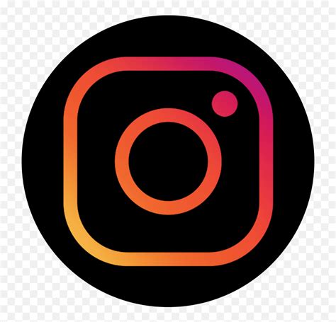 Black Circle Instagram Round Png Dot Instagram Icon Black Circle