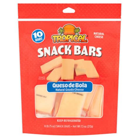 Queso De Bola Snack Bars Tropical Cheese