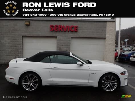 2019 Oxford White Ford Mustang Gt Premium Convertible 136762855 Car Color