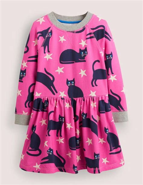 Pink Halloween Cats Sweatshirt Dress Tickled Pink Cats Boden Au