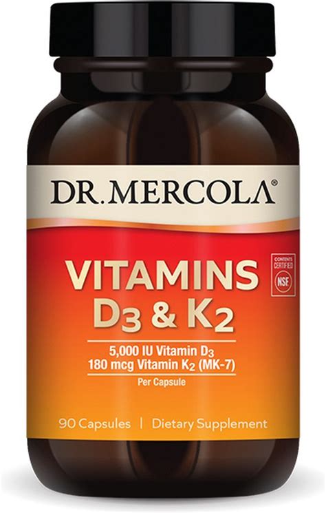 Dr Mercola Vitamins D K Capsules Bol