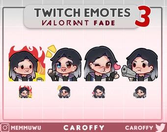 Valorant Fade Emotes Twitch Discord Youtube Etsy