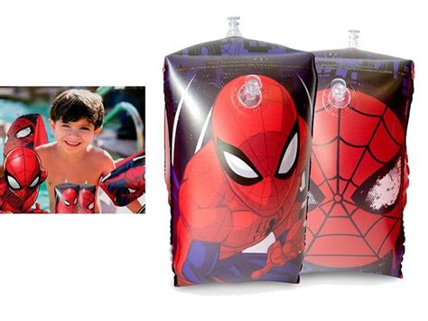 Boia De Braço Infantil Homem Aranha Inflavel Kit Spider Man Etitoys