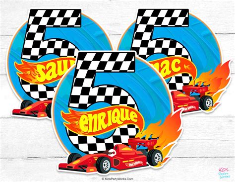 Decoraciones de Hot Wheels Feliz Cumpleaños Hot Wheels Etsy