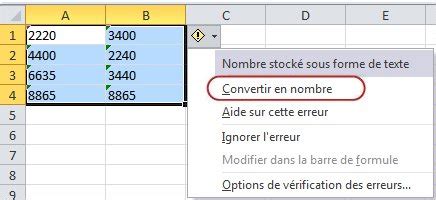 Ntroduire 44 Imagen Formule Excel Convertir Texte En Nombre Fr