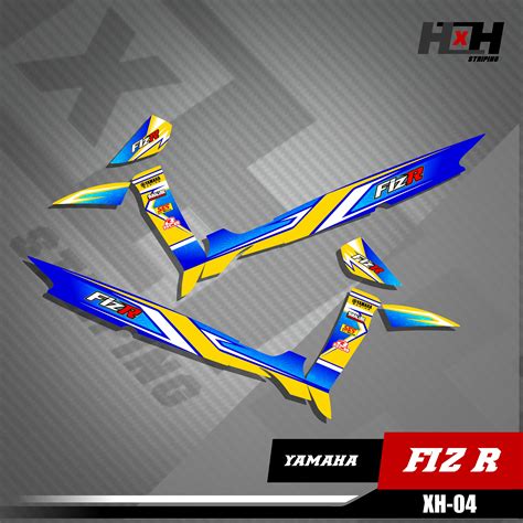 Sticker Striping Fiz R Motif Roadrace Racing Semi Full Kode Xh