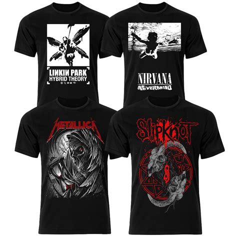 Camisa Camiseta De Banda De Rock Slipknot Linkin Park Nirvana Metallica