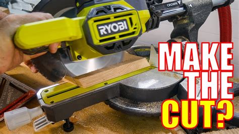 DIY Or PRO RYOBI 18V 7 1 4 Sliding Compound Miter Saw Review PBT01B