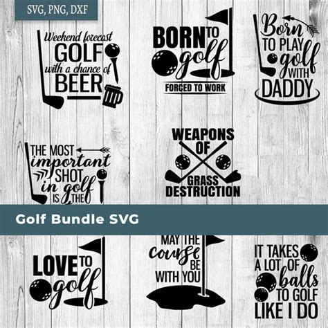 Golf Svg Bundle Golfer Quote Cut Files Golf Quote Svgs Masterbundles