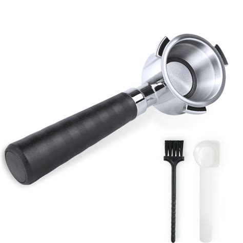 51mm Bottomless Naked Portafilter Filter Basket Included 3 Ears Stainless Steel Replacement