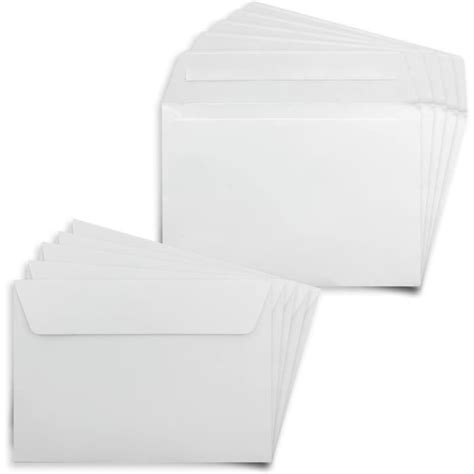 Lot De Enveloppes Blanches Din C Avec Patte Autocollante X