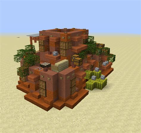 Desert Oasis House 6 - GrabCraft - Your number one source for MineCraft buildings, blueprints ...