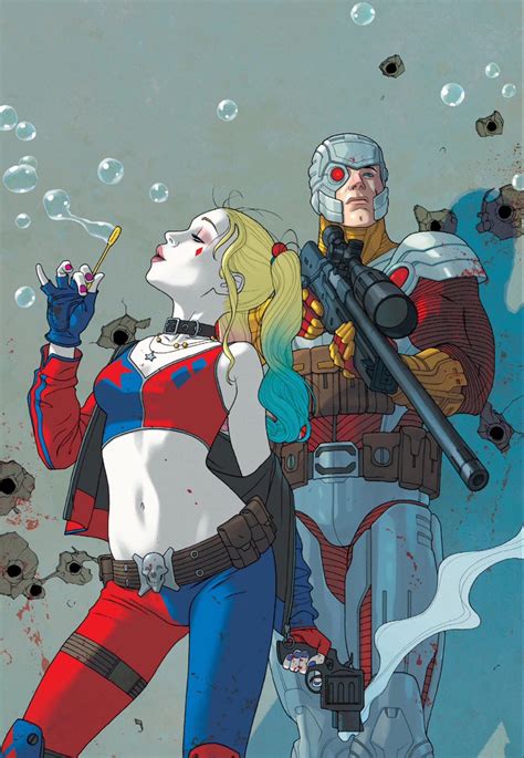 Deadshot And Harley Quinn By Joshua Middleton Comic Book Artists Comic Book Characters Comic