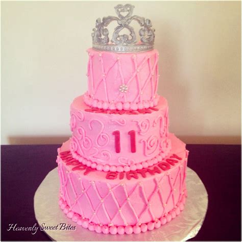 Princess Pink Birthday Cake and fondant handmade tiara by Heavenly Sweet Bites in Mays Landing ...