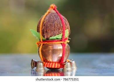 Indian Kalash Filled Water Coconut On Stock Photo Shutterstock