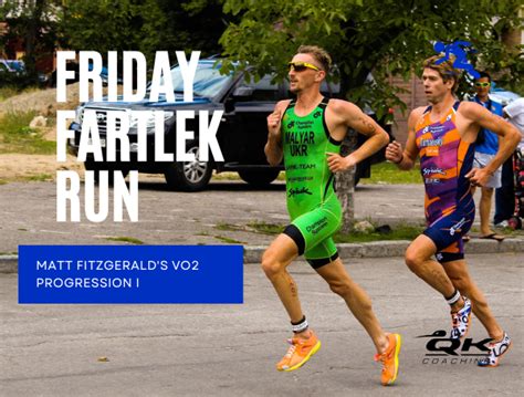 Friday Fartlek Run Matt Fitzgerald S VO2 Progression I Coach Ray